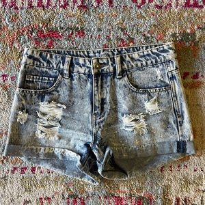Vintage Delias distressed denim shorts